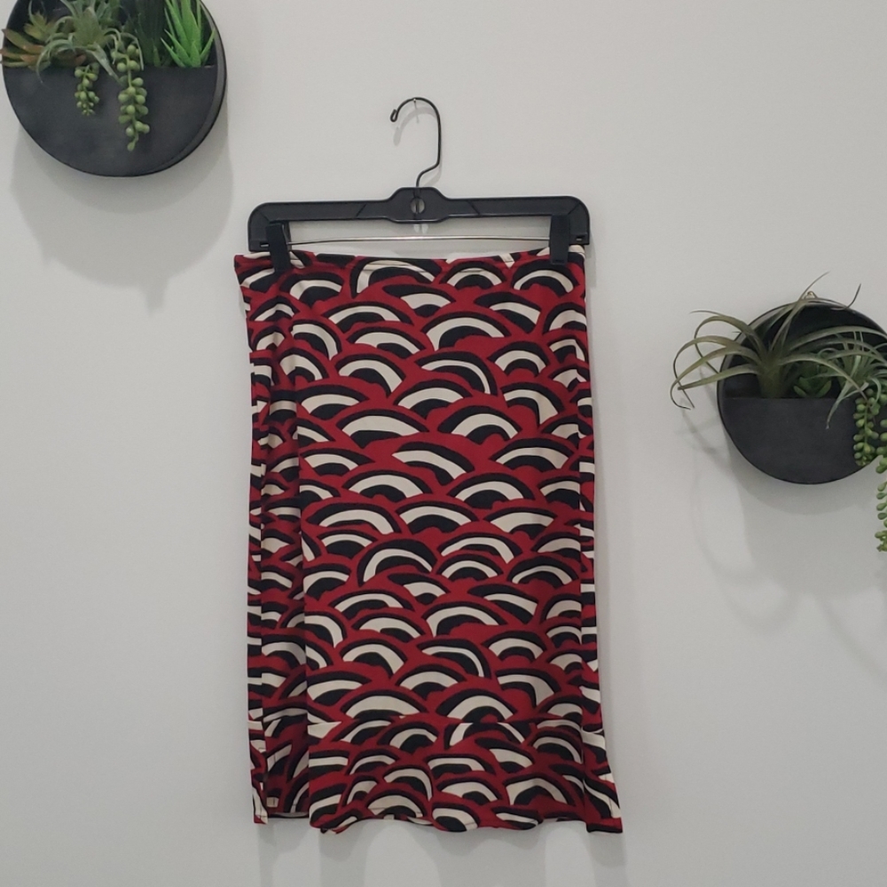Donna Toran Midi Printed Skirt